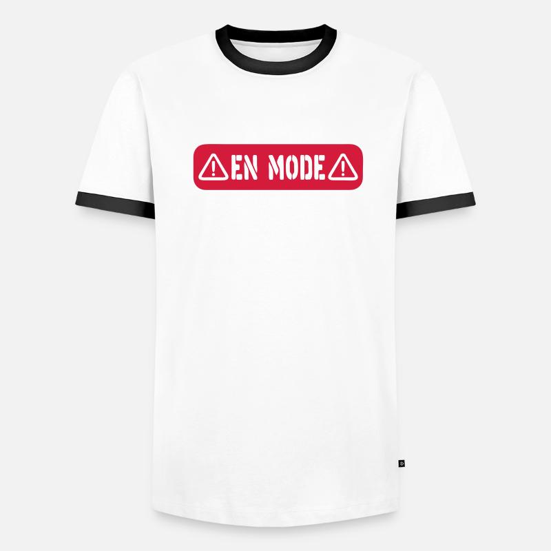 panneau danger en mode 2 T-shirt contrasté Homme
