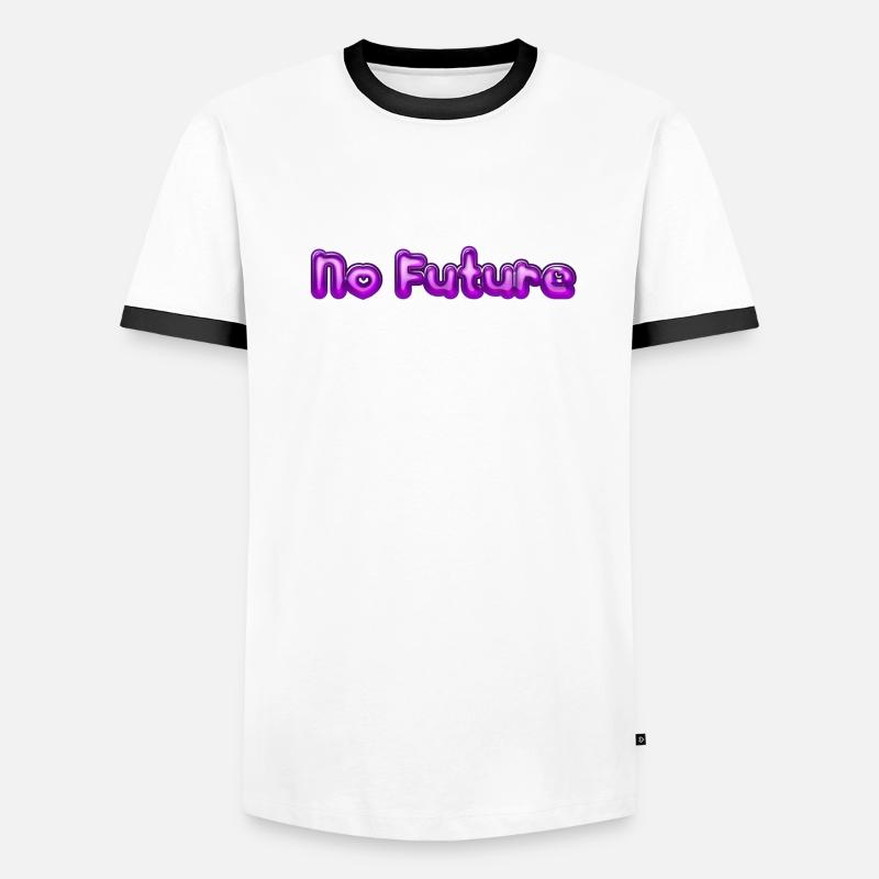 No Future Männer Kontrast-T-Shirt