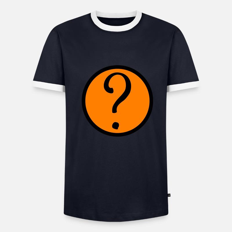 point d’interrogation symbole T-shirt contrasté Homme