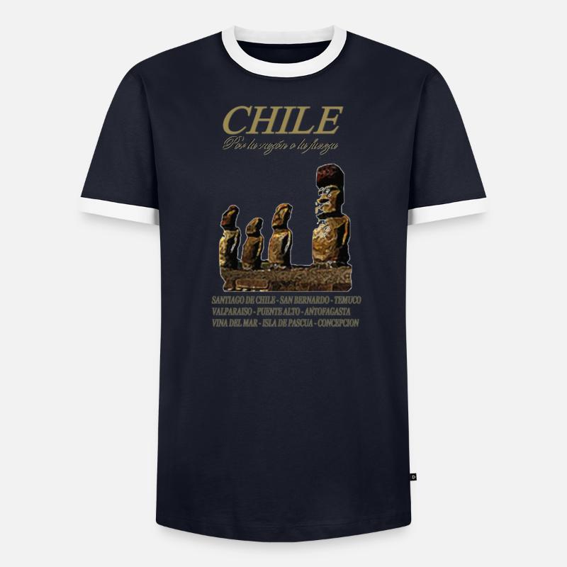 CHILE Männer Kontrast-T-Shirt