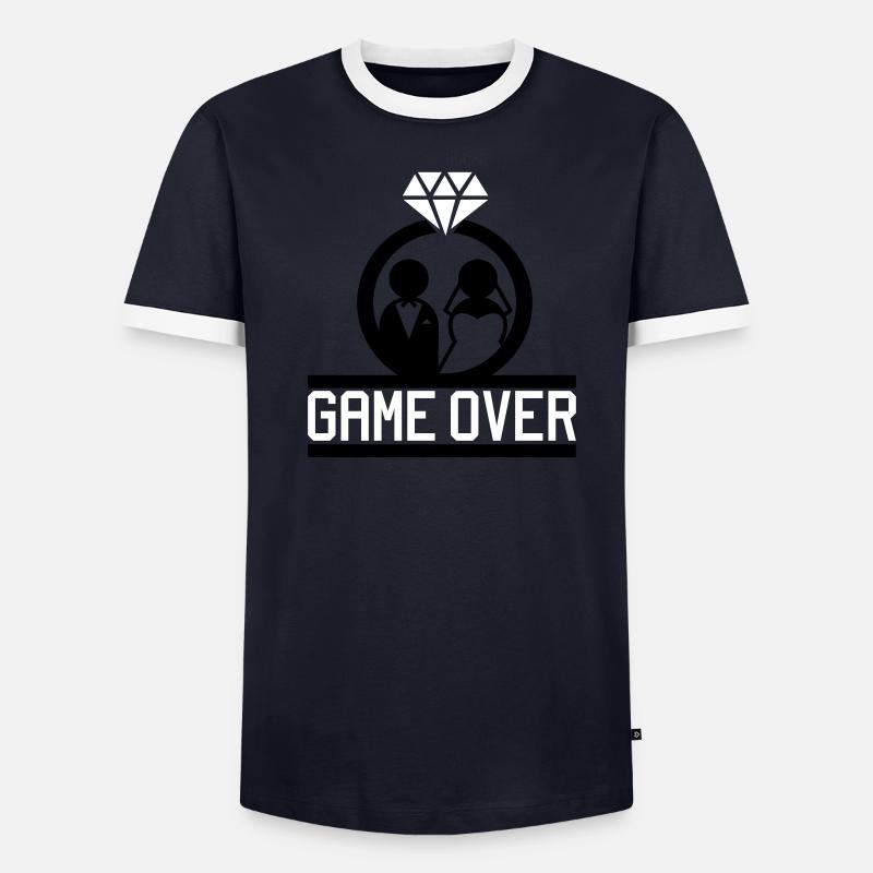 Game Over Männer Kontrast-T-Shirt