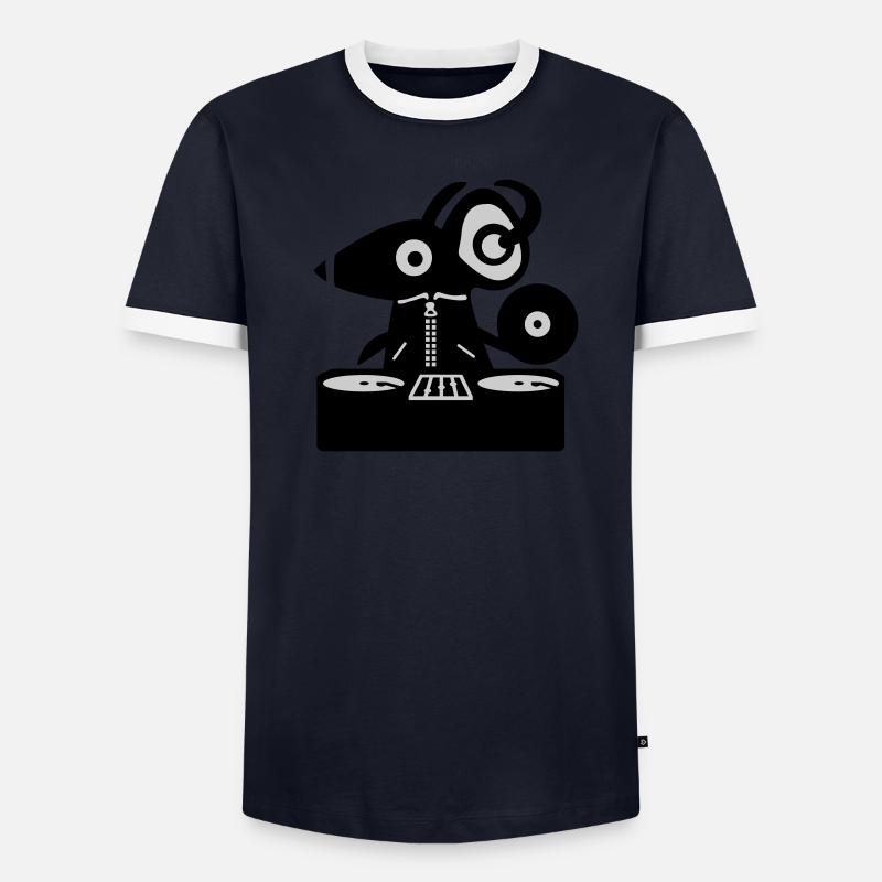 DJ Mouse - Rat - Men's Ringer Shirt - undefined