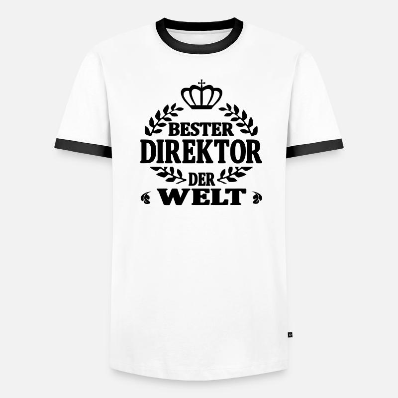 Bester direktor der welt Männer Kontrast-T-Shirt