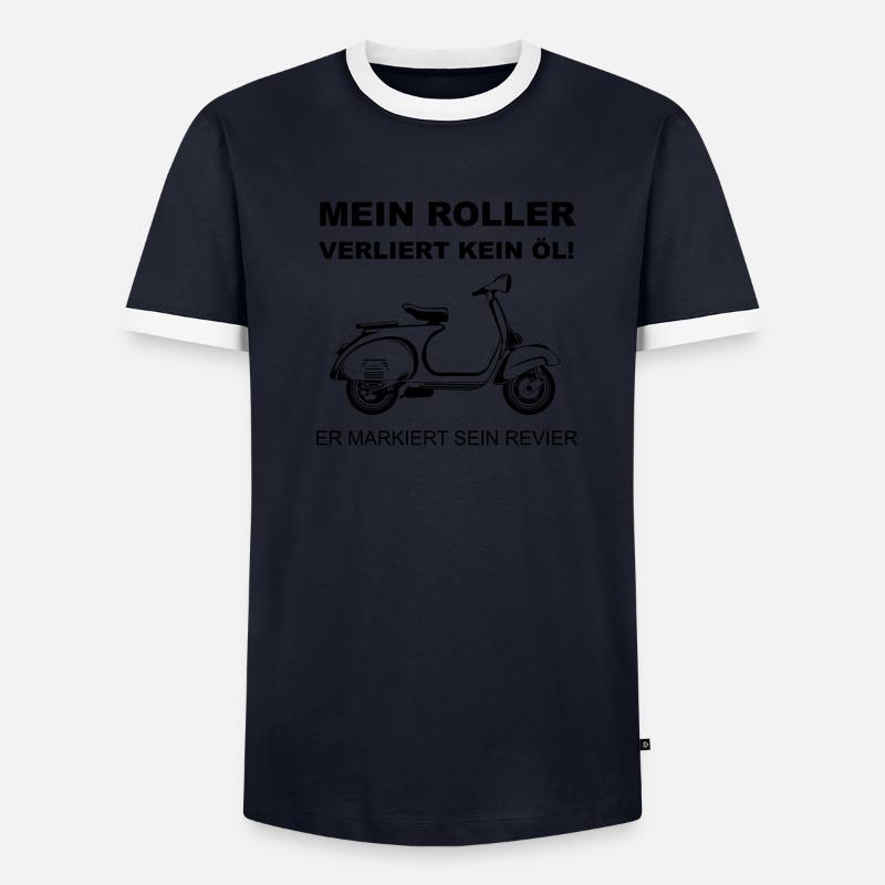 Roller Männer Kontrast-T-Shirt
