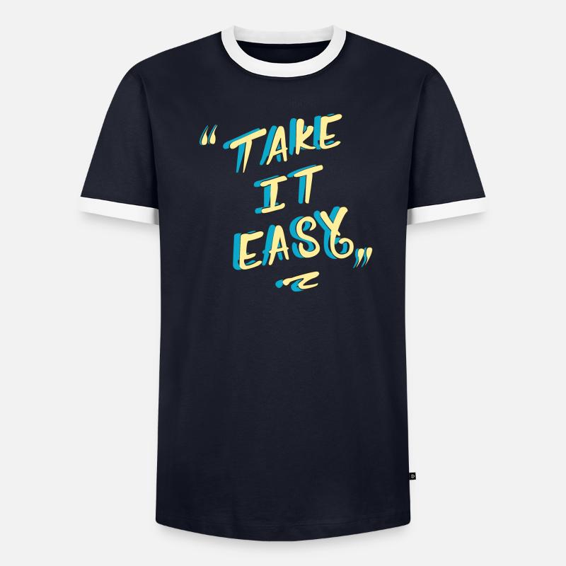 take it easy T-shirt contrasté Homme
