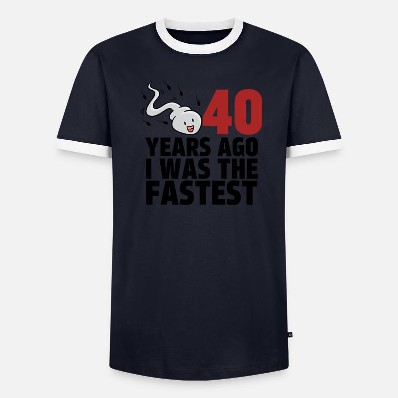 Il y a 40 ans, j’étais le plus rapide T-shirt contrasté Homme