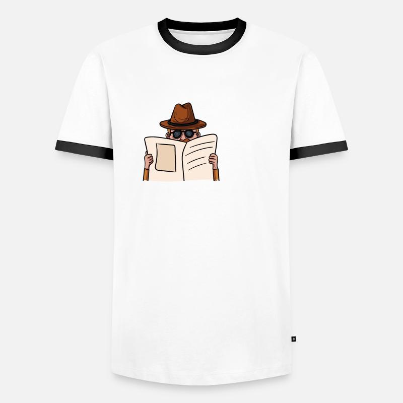ne me faites pas utiliser mon œil privé Design T-shirt contrasté Homme