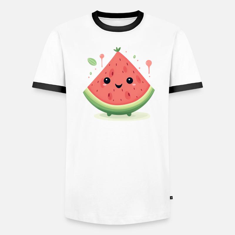 Pastèque amicale T-shirt contrasté Homme