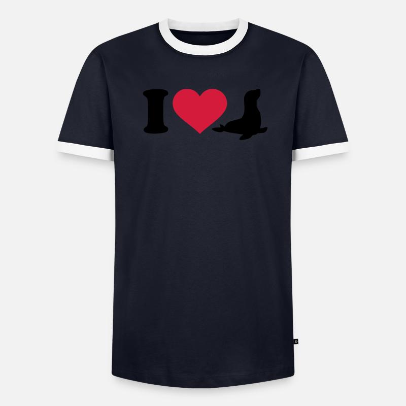 Robbe Männer Kontrast-T-Shirt