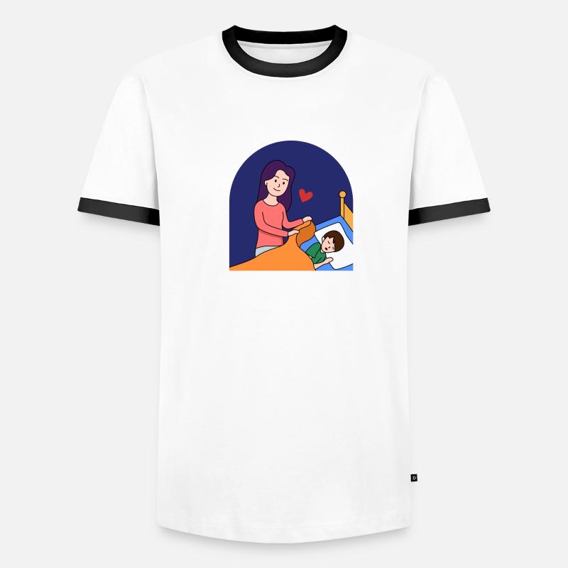 Muttertag Liebe Design Männer Kontrast-T-Shirt