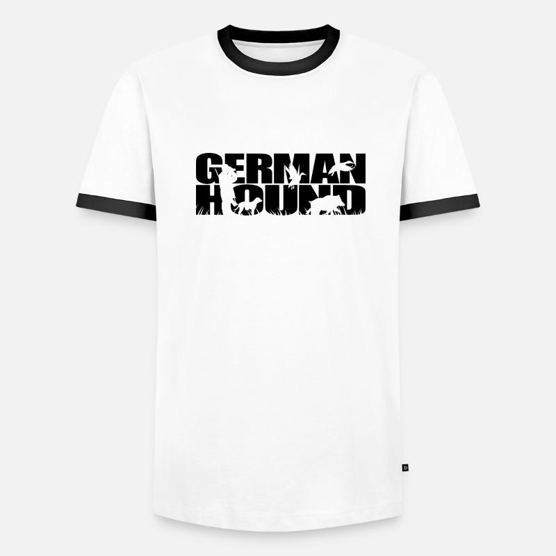 GERMAN HOUND Jagdhunde Jagdhund Wilsigns Männer Kontrast-T-Shirt