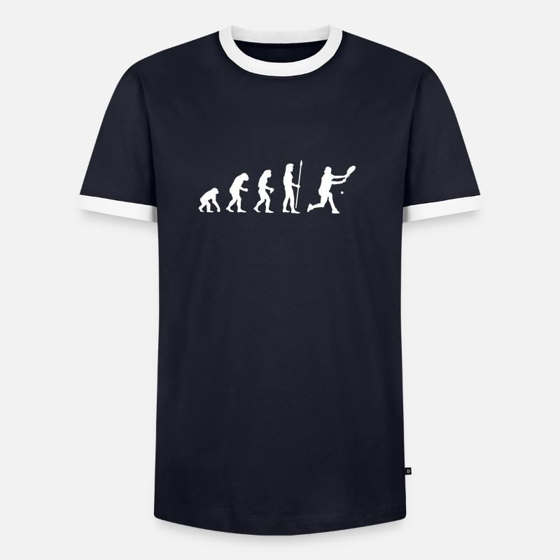 evolution_tennis1 Männer Kontrast-T-Shirt
