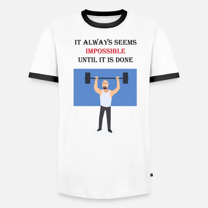 Sport Statement Geschenkidee Männer Kontrast-T-Shirt