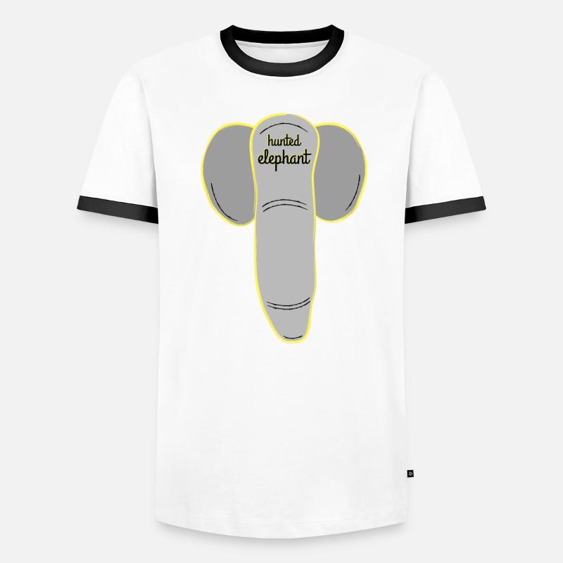 Drôle d’éléphant ou de grosse chemise de conception de pénis T-shirt contrasté Homme