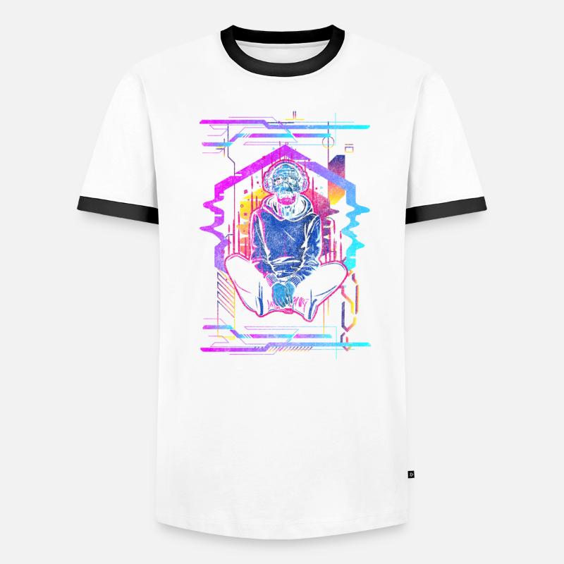 Future Android Neon Gaming Men's Ringer Shirt