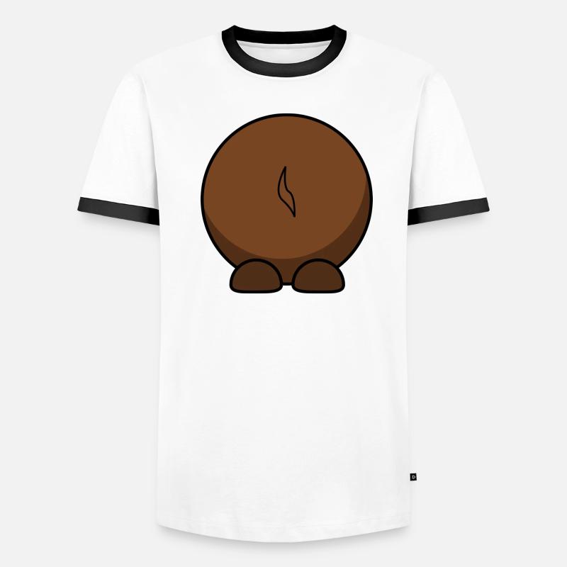 Gnu par derrière. idée cadeau T-shirt contrasté Homme