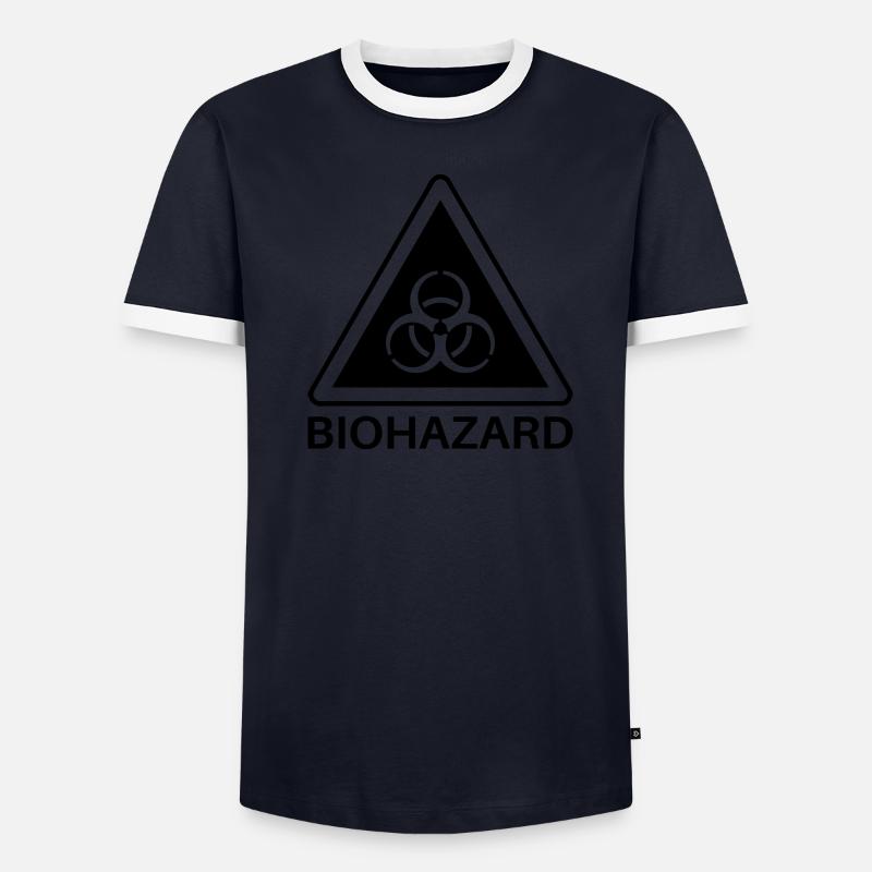 Biohazard Warning, Biohazard Warning Men's Ringer Shirt