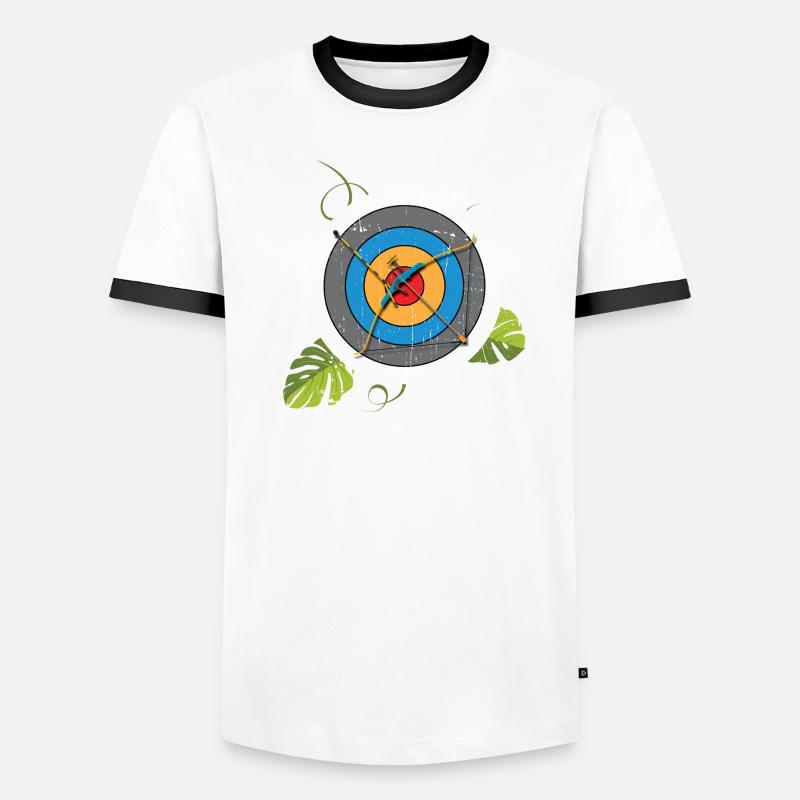 Archer Target Recurve Bow Men's Ringer Shirt