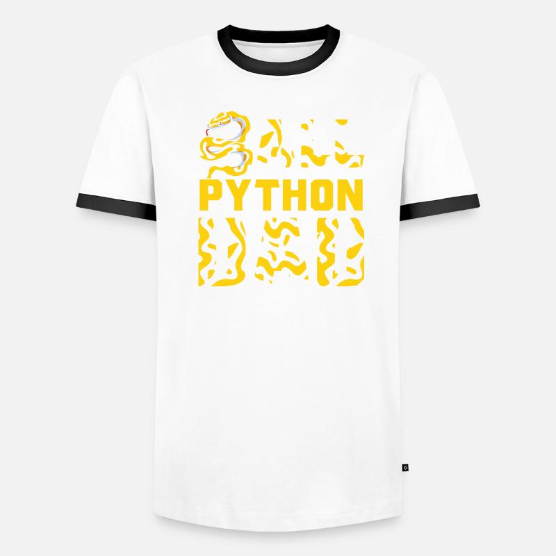 Banana Ball Python Herpétologiste Ball Python Papa T-shirt contrasté Homme