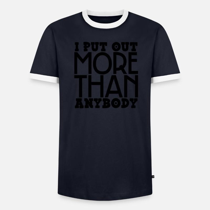 J’en mets plus que quiconque T-shirt contrasté Homme