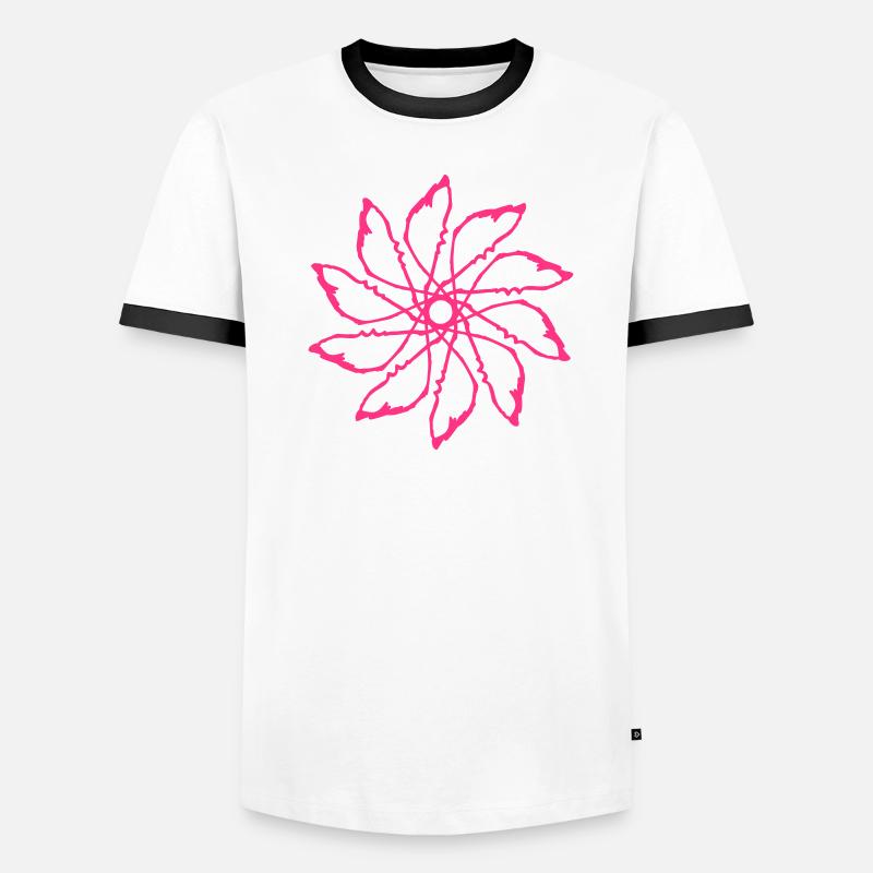 Random patterns circled Vectorgraphic Men's Ringer Shirt
