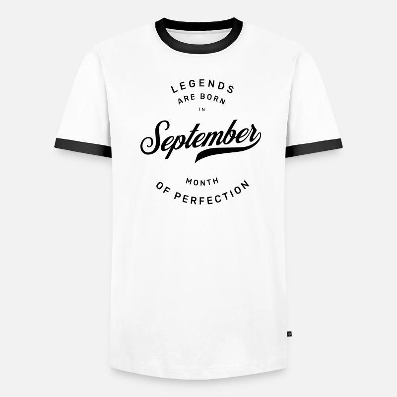 GEBURTSTAG SEPTEMBER Männer Kontrast-T-Shirt