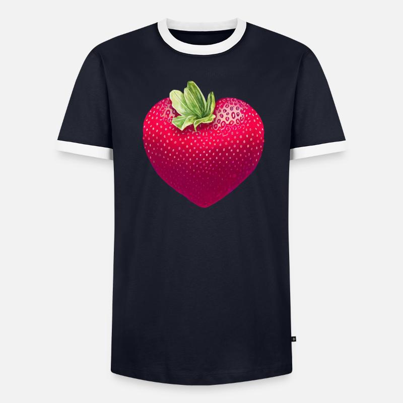 Fraise T-shirt contrasté Homme