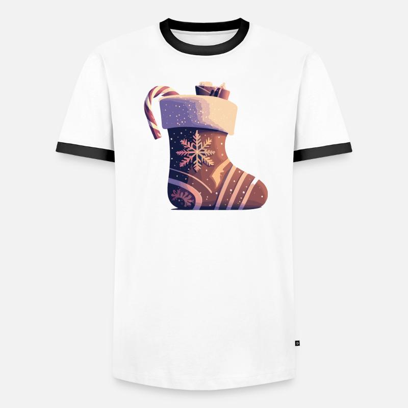 Bas de Noël T-shirt contrasté Homme