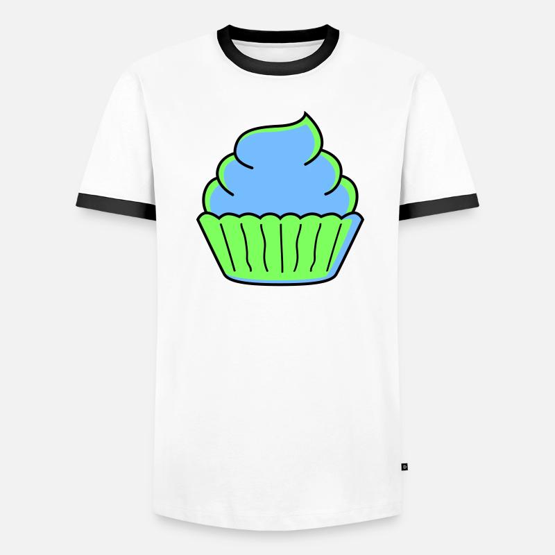 cupcake Männer Kontrast-T-Shirt