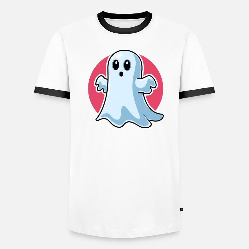 Fantôme mignon effrayant T-shirt contrasté Homme
