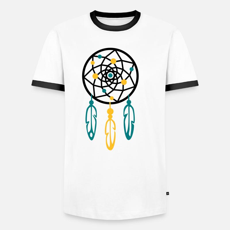 Traumfänger / Dreamcatcher PERLEN Männer Kontrast-T-Shirt