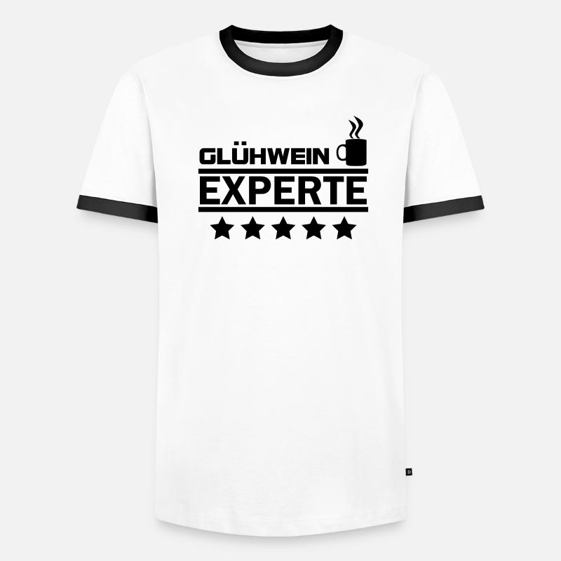 glühwein experte Männer Kontrast-T-Shirt