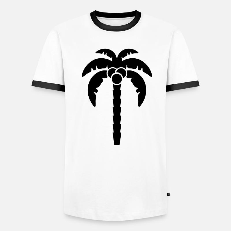 palme icon symbol T-shirt contrasté Homme