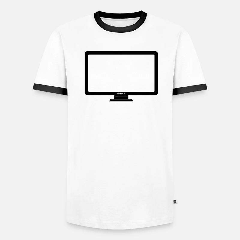 screen tv pc computer display image design Men's Ringer Shirt