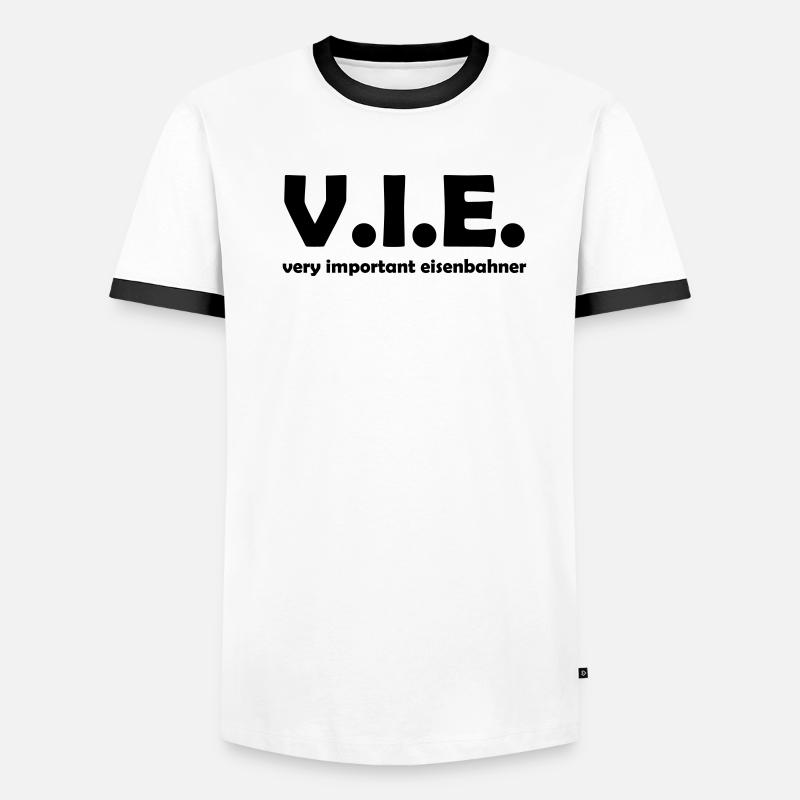 eisenbahner Männer Kontrast-T-Shirt