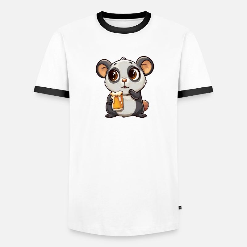 Lecker Bierchen Sad Hamster Meme Bier Mallorca Männer Kontrast-T-Shirt