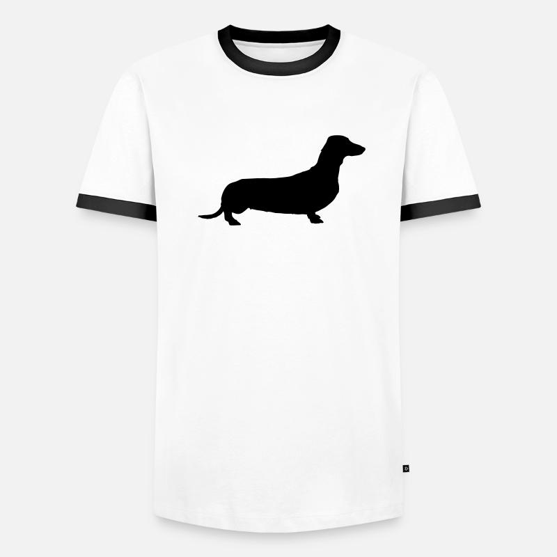 weiner dog Men's Ringer Shirt