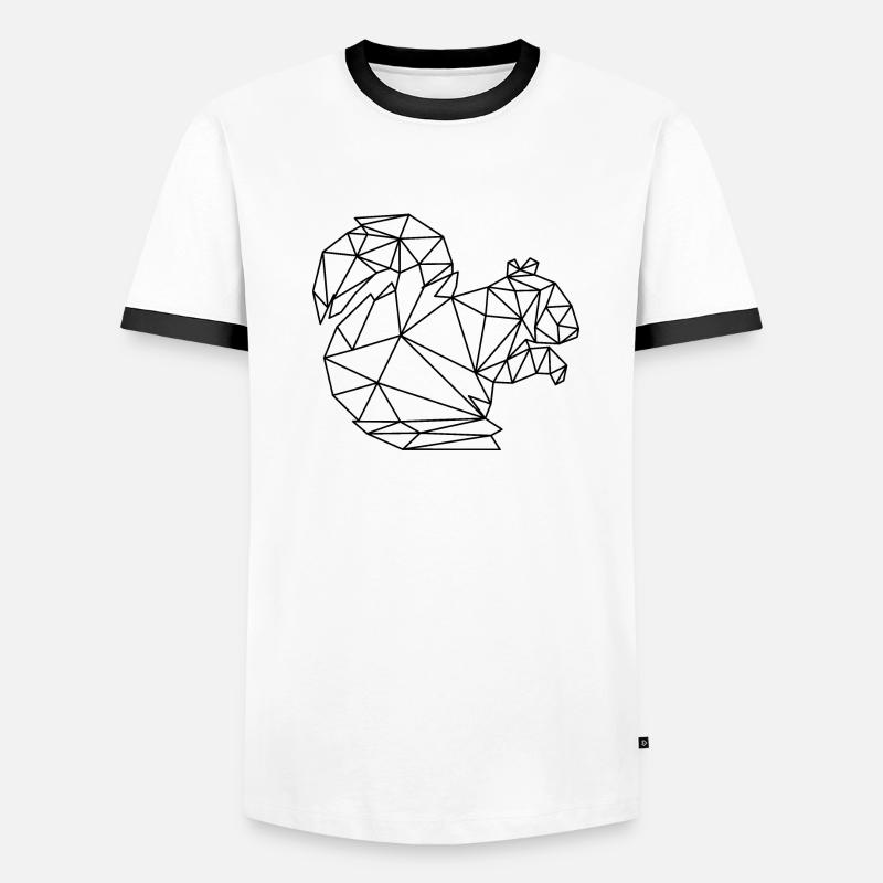 Écureuils T-shirt contrasté Homme