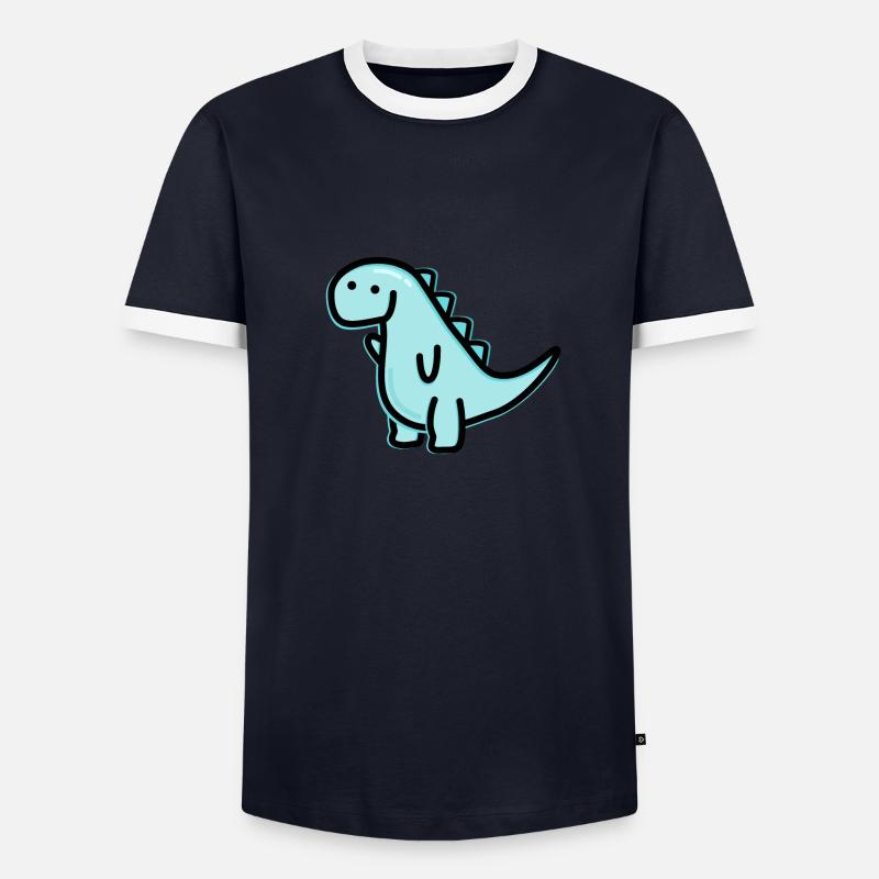 Dino mignon T-shirt contrasté Homme
