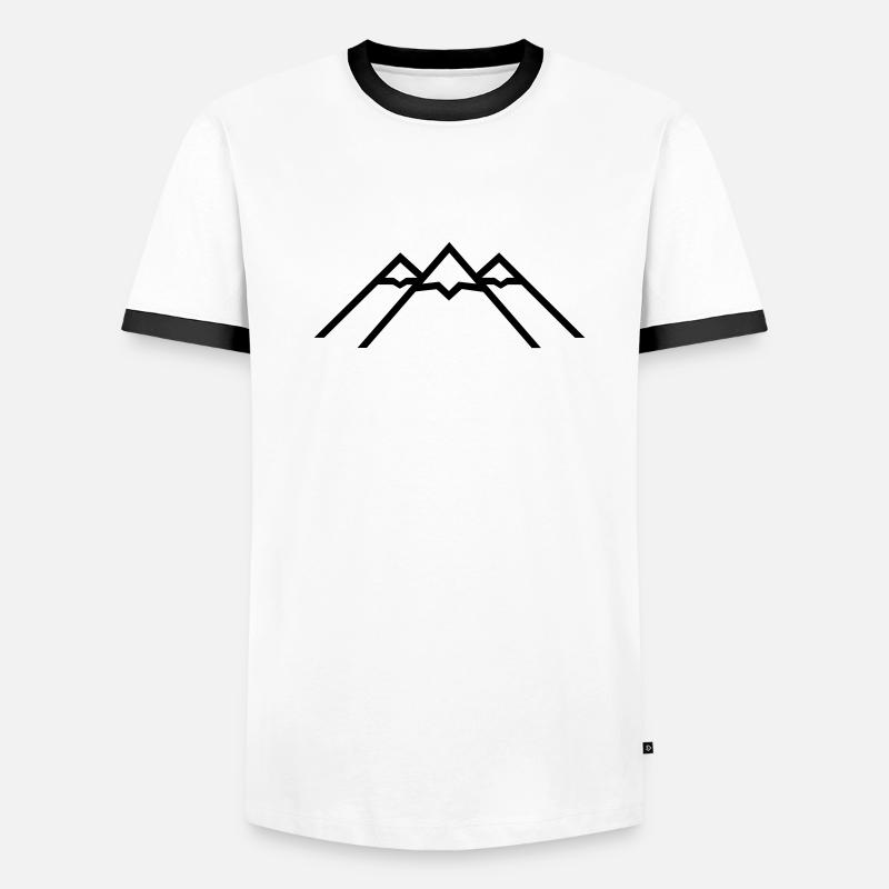 Berg Männer Kontrast-T-Shirt