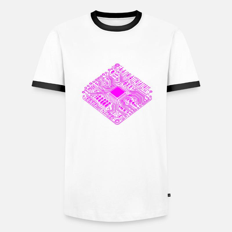 Anatomical CPU & PCB - Cool Computer Scientists Men's Ringer Shirt