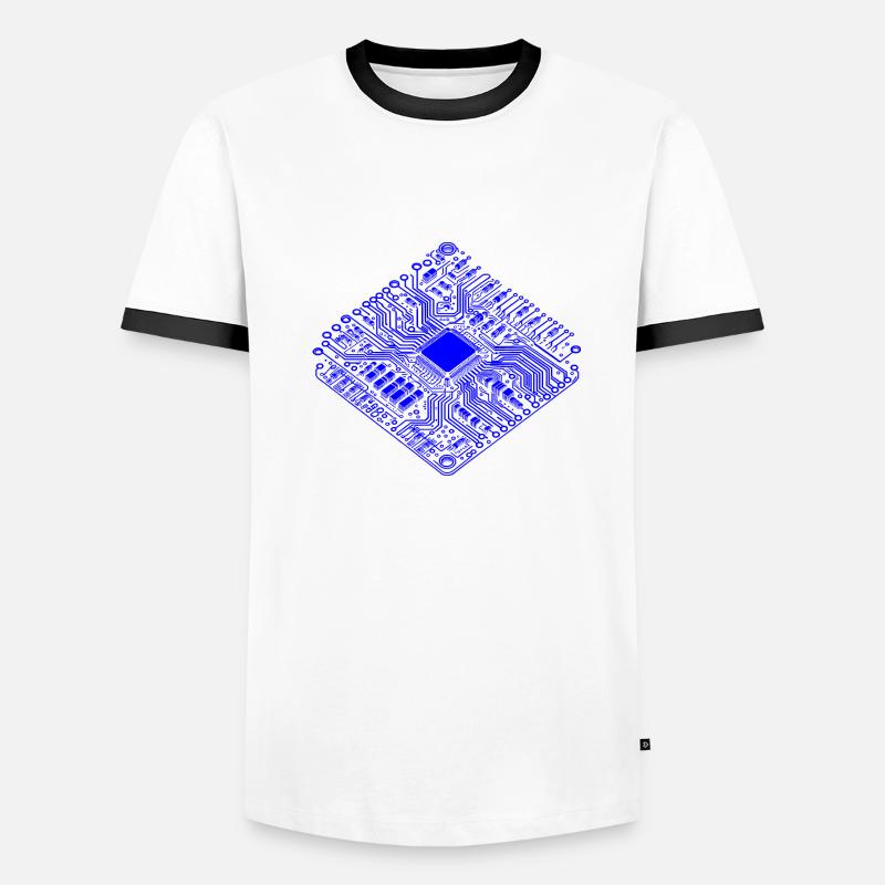 Anatomical CPU & PCB - Cool Computer Scientists Men's Ringer Shirt
