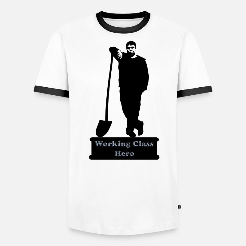 working_class_hero_3 T-shirt contrasté Homme