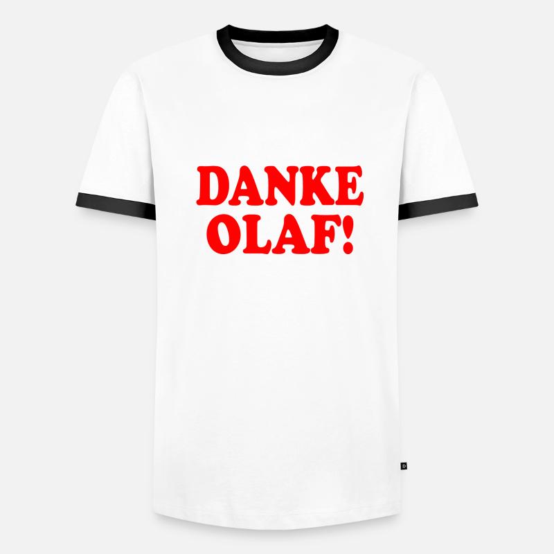 Danke olaf Männer Kontrast-T-Shirt