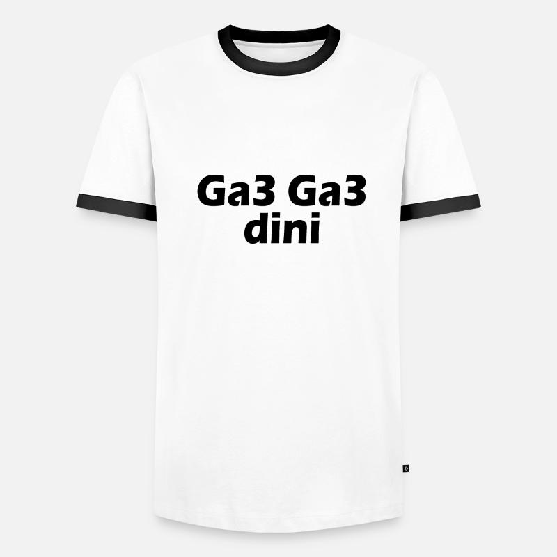Ga3 ga3 dini Männer Kontrast-T-Shirt