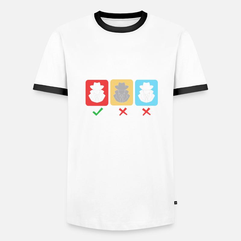 Cyber programmeur cybersécurité Hacker T-shirt contrasté Homme