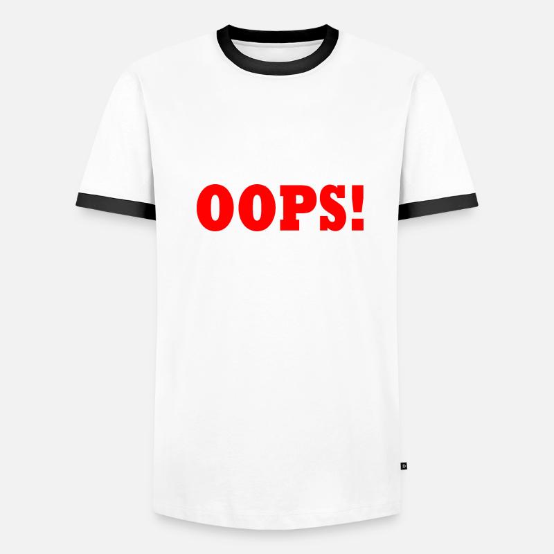 Oops Männer Kontrast-T-Shirt