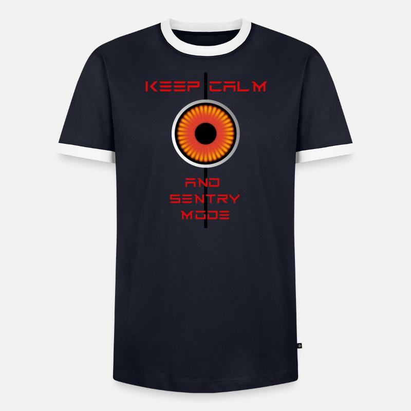 Keep Calm and Sentrymode Tesla T-shirt contrasté Homme