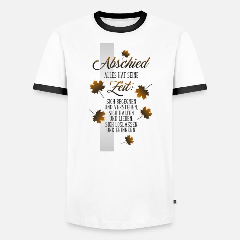 Abschied Männer Kontrast-T-Shirt