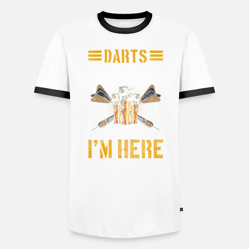 Darts Target Competition Men's Ringer Shirt
